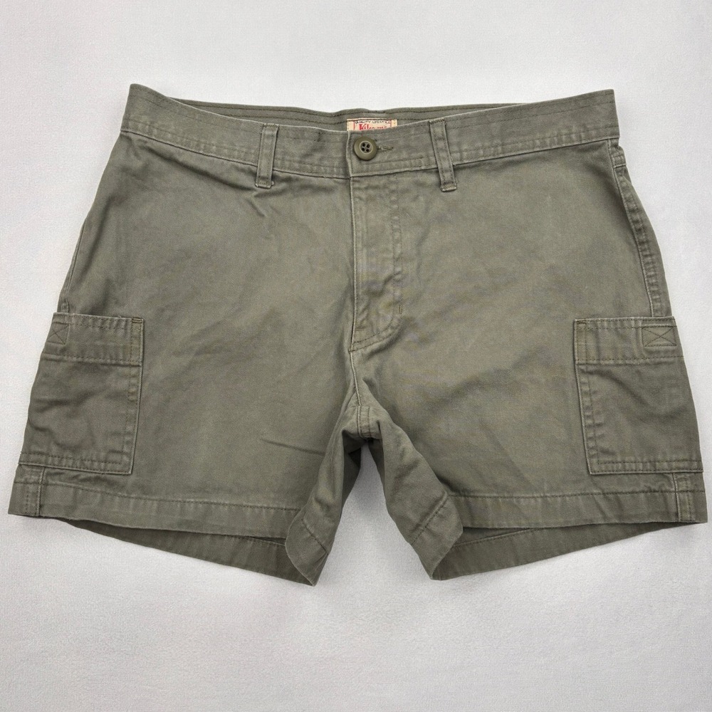 Kiko mo Shorts Womens 7 8‎ Olive Green Cargo Utility 100% Cotton Twill Hiking